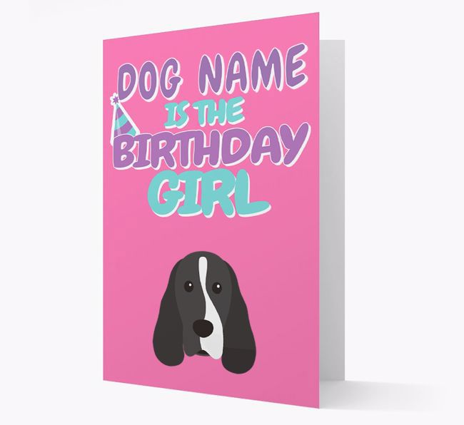 'Birthday Girl' Card with {breedFullName} Icon